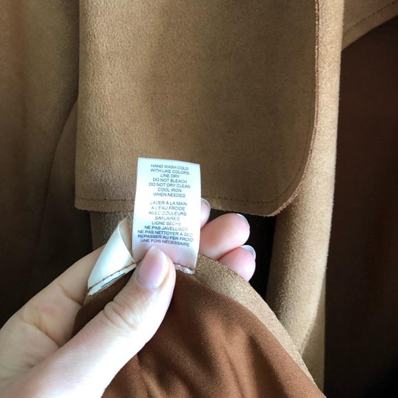 NEW Suede Trench T Tahari - Picture 8 of 15